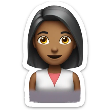 Marketing girl impressed sticker