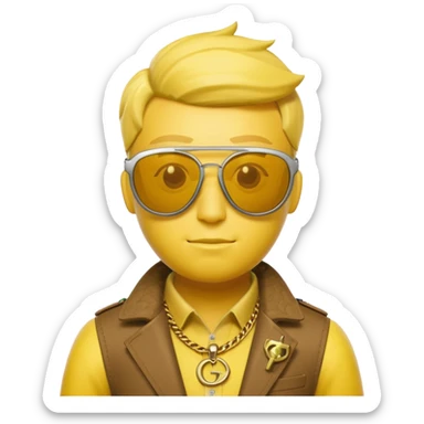 Peely from fortnite with Gucci sunglasses  sticker