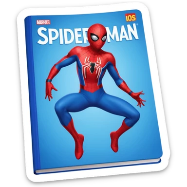 a magazine with Spider-Man on the cover sticker