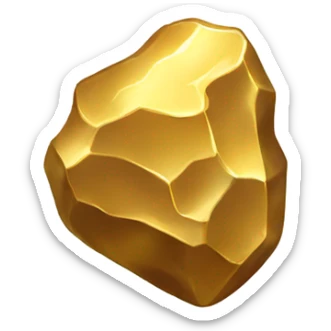 Gold nugget sticker