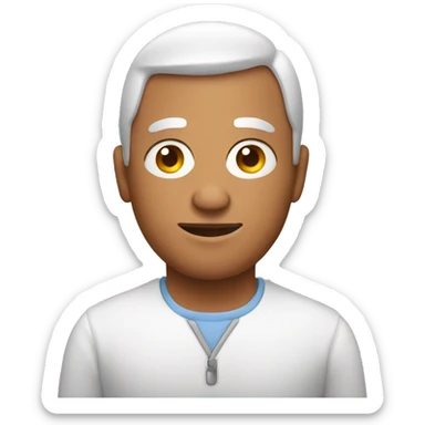 Man made as an egg sticker