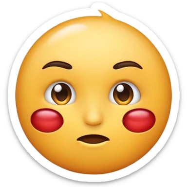 Crea un emoji con una herida en el labio sticker