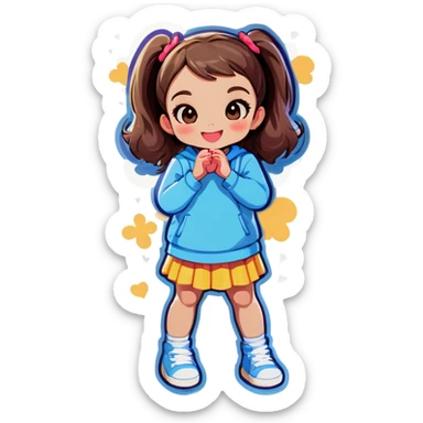 girl who doesn't let herself fall in love sticker