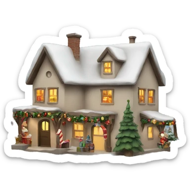 Christmas village  sticker