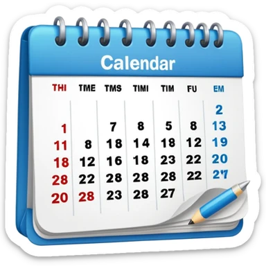 Deadline Calendar sticker