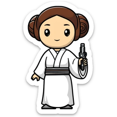 Princess Leia from Star Wars sticker