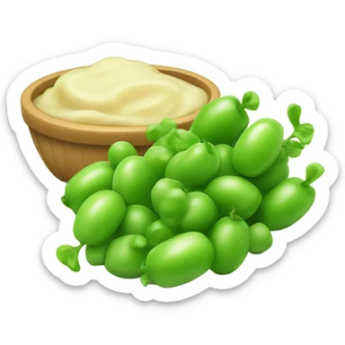 Applesauce and peas sticker