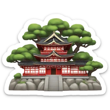 japanese temple in kyoto sticker