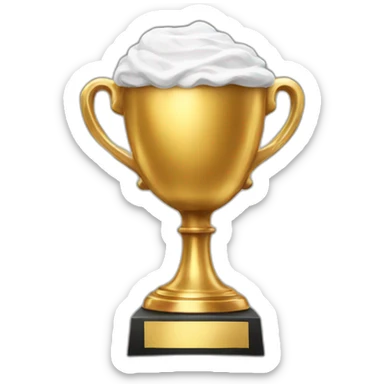 cup golden champion sticker
