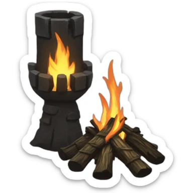 dark souls bonfire sticker