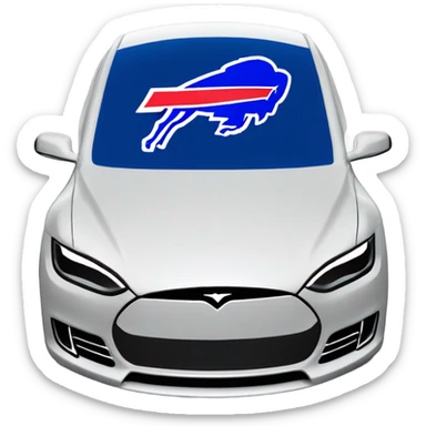 Custom buffalo bills tesla cyberteuck sticker