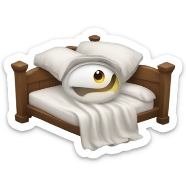 
one-eyed bed sticker