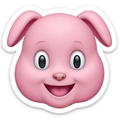 Pink labubu emojis  sticker