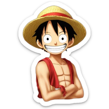Monkey d luffy a 9 queu sticker