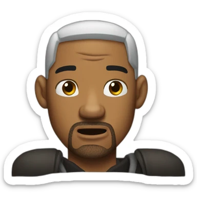 will smith irritated sticker