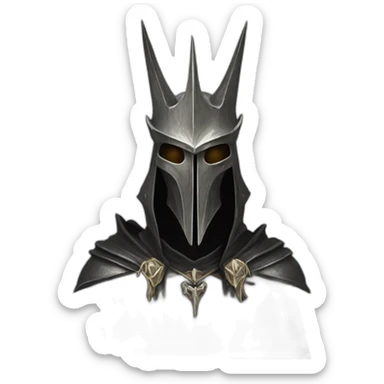 witch king of angmar mask sticker