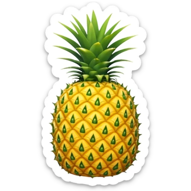 upside down pineapple sticker