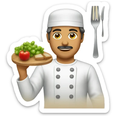 Portugais entrain de manger sticker