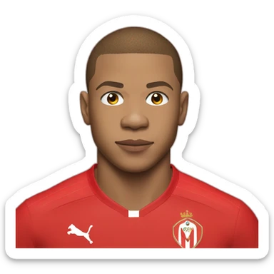 Mbappe as Monaco sticker