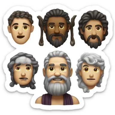 the three gods: Thought, Creation, and Soul sticker