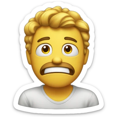 Frustrated emoji sticker