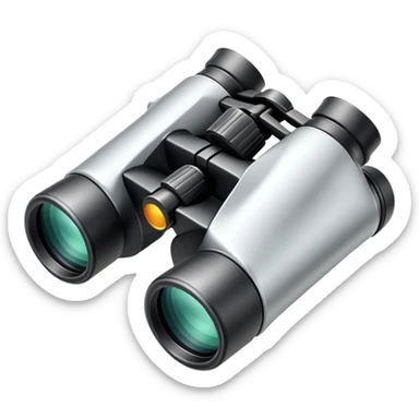 binoculars with shine sticker