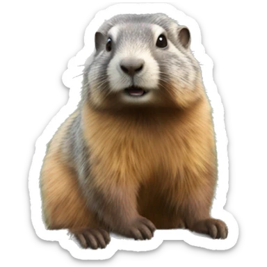 Marmotte sticker