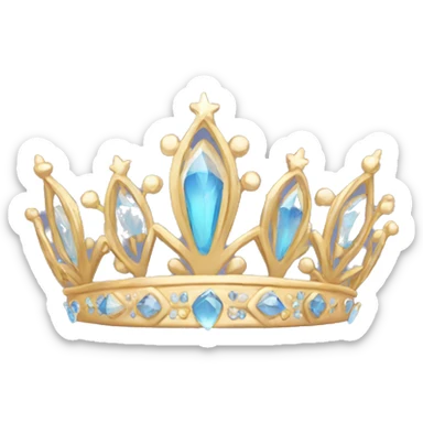 simple tiara sticker