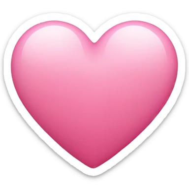 Pink heart sticker