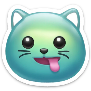 a jelly cat sticker