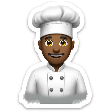 Chef cooking sticker