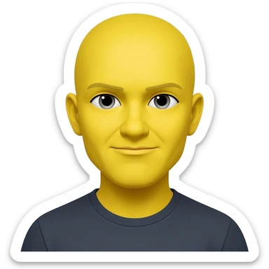 Yellow emoji face full of attitude sticker