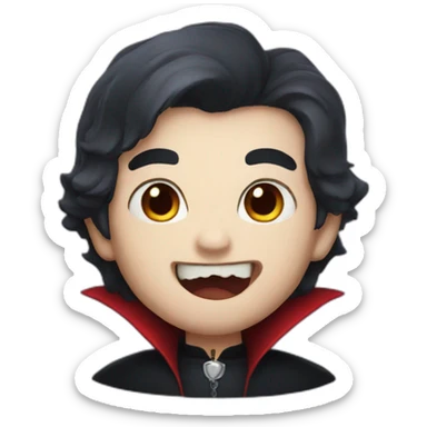 Cute vampire sticker
