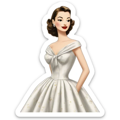 dior 1949 junon dress sticker