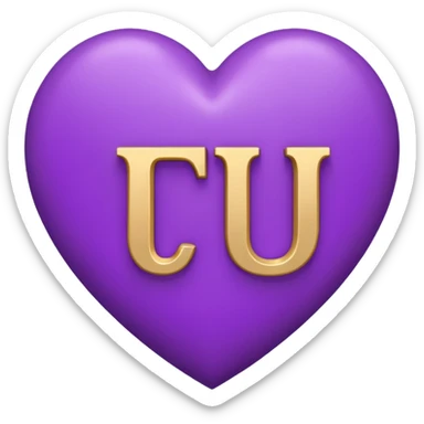 t and m initials inside a purple heart sticker