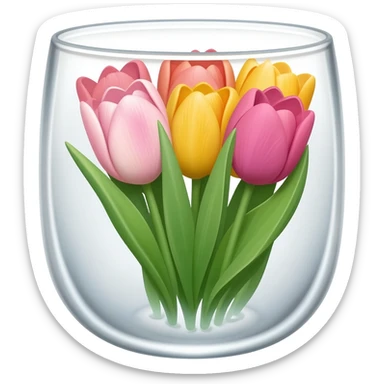 БАБОЧКА ИЗ ТЮЛЬПАНОВ sticker