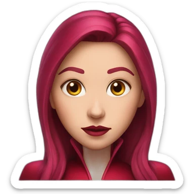 scarlet witch head sticker