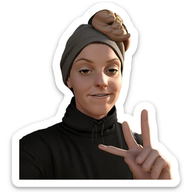 boy in hat outdoors sticker