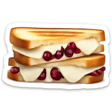 Brie and cranberry toastie sticker