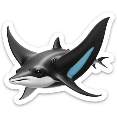 manta ray sticker