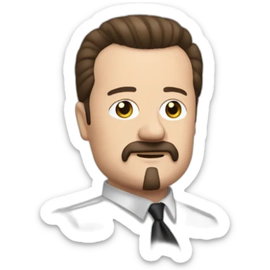 David Brent Looking Smug sticker