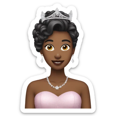 Prom queen sticker