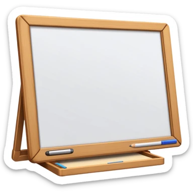 drawing board with classic wooden frame，in front side sticker