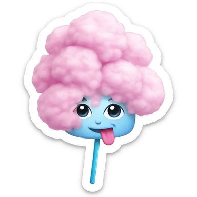 Cotton candy sticker