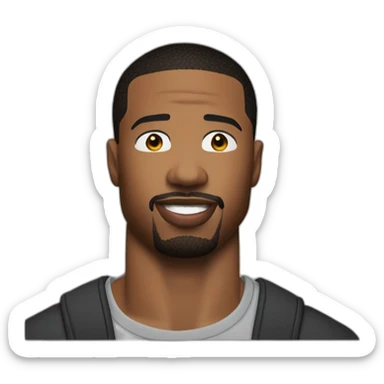 Michael-b-Jordan-embrasse-un-homme sticker