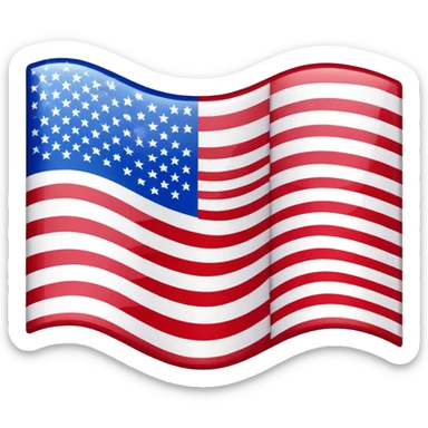 US flag upside down  sticker