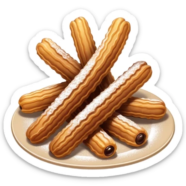 chocolate con churros sticker