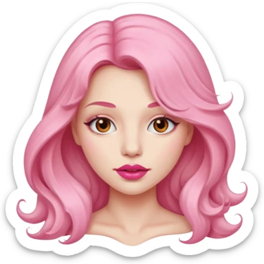 hell rosa Blume cleangirl style sticker