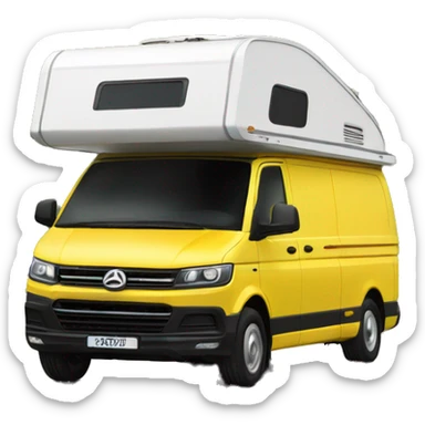 Yellow t5.1 transporter camper  sticker