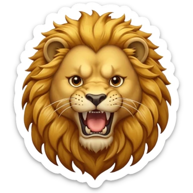 Roaring lion sticker